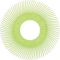 Brosse radiale en soies de pr&eacute;cision type A PN-RB sans adaptateur Scotch-Brite, C&eacute;ramique, Grain 50+, 6" dia. MAS Chibougamau