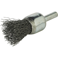 Brosse &agrave; fils cr&ecirc;p&eacute;s avec moyeu, 1", Fils 0,020", Tige 1/4" MAS Chibougamau