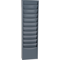 Literature Storage Racks, Stationary, 11 Slots, Steel, 9-3/4" W x 4-1/8" D x 36" H MAS Chibougamau
