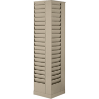 Literature Storage Racks, Rotating, 23 Slots, Steel, 14-1/8" W x 14-1/8" D x 66" H MAS Chibougamau