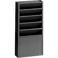 Literature Storage Racks, Stationary, 5 Slots, Steel, 9-3/4" W x 4-1/8" D x 21" H MAS Chibougamau