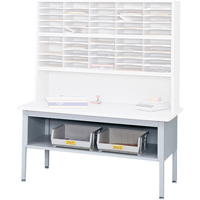 E-z Sort&reg; Mailroom Furniture-sorting Tables With Shelf-base Table With Shelf, 60" W x 28" D x 36" H, Laminate MAS Chibougamau