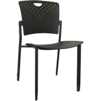 Chaises empilables MaxX StaxX, Polypropyl&egrave;ne, Hauteur 17-1/4", Capacit&eacute; 275 lb, Noir MAS Chibougamau