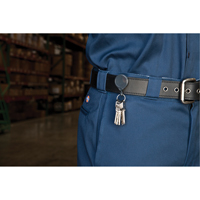Retractable Mini-Bak&reg; Key Rings, Plastic, 36" Cable, Belt Clip Attachment MAS Chibougamau