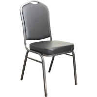 Chaises empilables, Vinyle, Hauteur 37", Capacit&eacute; 275 lb, Noir MAS Chibougamau