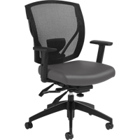 Chaises &agrave; bras Multi-Tilter, Vinyle, Charbon, Capacit&eacute; 300 lb MAS Chibougamau