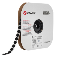 Attache Velcoin, Crochet, 3/4" dia., Adh&eacute;sif, Noir MAS Chibougamau