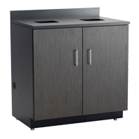 Armoire modulaire de base, M&eacute;lamine, 39" h x 36" la x 25" P, Nuit d'Asie/noir MAS Chibougamau
