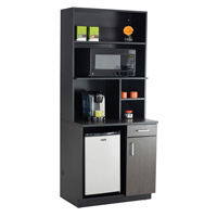 Armoire modulaire, M&eacute;lamine, 39" h x 36" la x 25" P, Nuit d'Asie/noir MAS Chibougamau