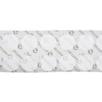 Attaches en jeton, Boucle et crochet, 3/4" dia., Adh&eacute;sif, Blanc MAS Chibougamau