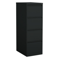 Classeur vertical, Acier, 4 tiroirs, 18-1/7" la x 25" p x 52" h, Noir MAS Chibougamau