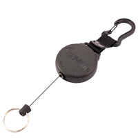 Securit Retractable Key Holder, Polycarbonate, 28" Cable, Carabiner Attachment MAS Chibougamau