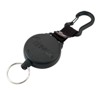 Securit Retractable Key Holder, Polycarbonate, 28" Cable, Carabiner Attachment MAS Chibougamau