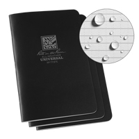All-Weather Notebook, Soft Cover, Black, 48 Pages, 4-5/8" W x 7" L MAS Chibougamau