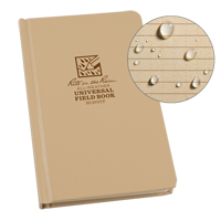 Bound Book, Hard Cover, Tan, 160 Pages, 4-5/8" W x 7-1/4" L MAS Chibougamau