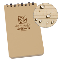 Carnet de notes de poche &agrave; spirale, Couverture souple, Havane, 100 Pages, 3" , 5"  MAS Chibougamau