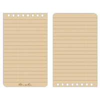 Carnet de notes de poche &agrave; spirale, Couverture souple, Havane, 100 Pages, 3" , 5"  MAS Chibougamau
