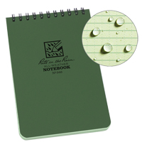 Carnet de notes de poche &agrave; spirale, Couverture souple, Vert, 100 Pages, 4" , 6"  MAS Chibougamau
