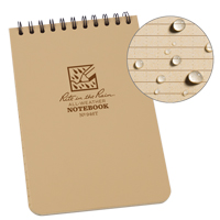 Carnet de notes de poche &agrave; spirale, Couverture souple, Havane, 100 Pages, 4" , 6"  MAS Chibougamau