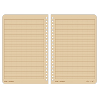 Carnet de notes de poche &agrave; spirale lat&eacute;rale, Couverture souple, Havane, 64 Pages, 4-5/8" , 7"  MAS Chibougamau