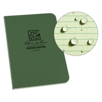 Livre m&eacute;mo, Couverture souple, Vert, 112 Pages, 3-1/2" , 5"  MAS Chibougamau