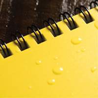 Carnet de notes de poche &agrave; spirale lat&eacute;rale, Couverture souple, Jaune, 64 Pages, 4-5/8" , 7"  MAS Chibougamau