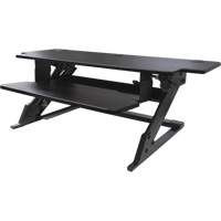 Poste de travail assis-debout Goya, Mod&egrave;le de bureau, 20" h x 42" la x 16" p, Noir MAS Chibougamau