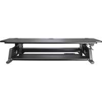 Poste de travail assis-debout Goya, Mod&egrave;le de bureau, 20" h x 42" la x 16" p, Noir MAS Chibougamau