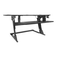 Poste de travail assis-debout Goya, Mod&egrave;le de bureau, 20" h x 42" la x 16" p, Noir MAS Chibougamau