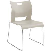 Chaise de formation sans bras Duet, Plastique, Hauteur 33-1/4", Capacit&eacute; 350 lb, Blanc MAS Chibougamau