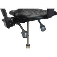 Tabouret ergonomique robuste avec accoudoirs r&eacute;glables, Stationnaire, Ajustable Hauteur, Capacit&eacute; 250 lb MAS Chibougamau