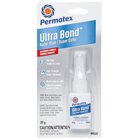 Ultra Bond Fast Drying Super Glue Adhesive, 20 g, Bottle, Clear MAS Chibougamau