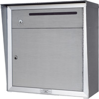 Boîte de collecte, Fixation Mural, 12-3/4" x 16-3/8", 2 portes, Aluminium MAS Chibougamau