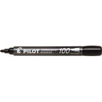 Pilot 100 Permanent Marker, Black, Bullet Tip MAS Chibougamau
