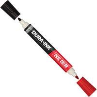 Markal&reg; Dura-Ink&reg; Dual Colour Permanent Ink Marker, Black/Red, Bullet Tip MAS Chibougamau