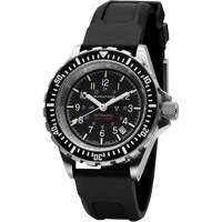 Large Diver's Automatic Watch, Digital, Battery Operated, 41 mm, Black MAS Chibougamau