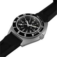 Steel Navigator Watch on 3-Piece Rubber Strap Kit, Digital, Battery Operated, 41 mm, Black MAS Chibougamau
