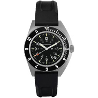 Steel Navigator with Date on Black 3-Piece Rubber Strap Kit, Digital, Battery Operated, 41 mm, Black MAS Chibougamau