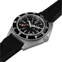 Steel Navigator with Date on Black 3-Piece Rubber Strap Kit, Digital, Battery Operated, 41 mm, Black MAS Chibougamau