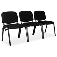 Chaises empilables, Tissu, Hauteur 32", Capacit&eacute; 250 lb, Noir MAS Chibougamau