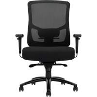 Chaise &agrave; dossier haut avec m&eacute;canisme &agrave; basculement synchronis&eacute; robuste Raven 400, Mailles, Noir, Capacit&eacute; 400 lb MAS Chibougamau