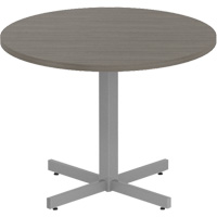Table ronde &agrave; hauteur r&eacute;glable Newland, 36" lo x 36" la x 29" h, Dessus de 1", Stratifi&eacute;, Brun MAS Chibougamau