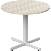 Table ronde &agrave; hauteur r&eacute;glable Newland, 36" lo x 36" la x 29" h, Dessus de 1", Stratifi&eacute;, Havane MAS Chibougamau