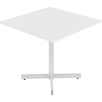 Table carr&eacute;e &agrave; hauteur r&eacute;glable Newland, 36" lo x 36" la x 29" h, Dessus de 1", Stratifi&eacute;, Blanc MAS Chibougamau