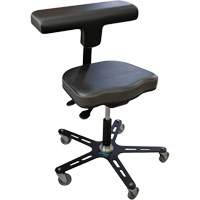 Chaise ergonomique industrielle VEGA-T, Mobile, Ajustable Hauteur, Capacit&eacute; 280 lb MAS Chibougamau