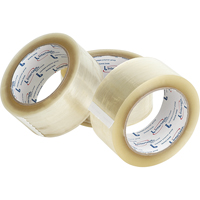 Box Sealing Tape, Hot Melt Adhesive, 1.6 mils, 50 mm (2") x 100 m (328') MAS Chibougamau