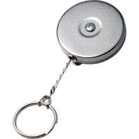 Original Series Retractable Keychain, Chrome, 24" Cable, Belt Clip Attachment MAS Chibougamau