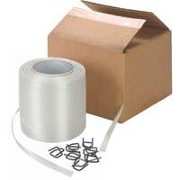Bonded Cord Strapping, Polyester, 1/2" W x 750' L MAS Chibougamau