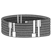 Ruban extensible, &eacute;paisseur 6 mils, 38,1 mm (1-1/2") x 55 m (180')  MAS Chibougamau