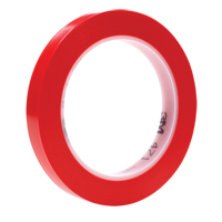 Ruban en vinyle 471, 12 mm (1/2") la x 32,9 m (108') lo, 5,3 mils, Rouge MAS Chibougamau